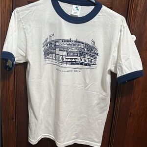 Augusta Sportswear White and Blue Graphic Tee